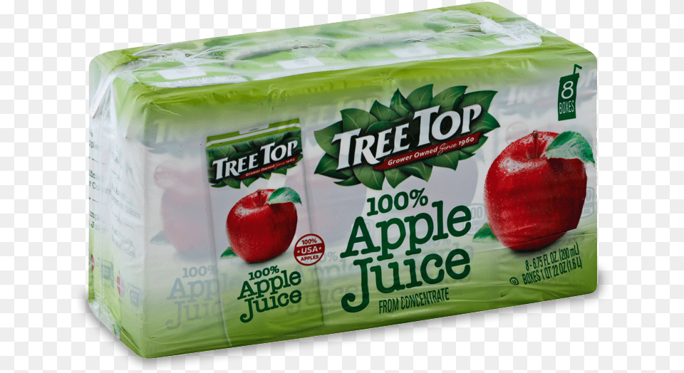 Apple Juice Box 8 Pack Tree Top Apple Juice Boxes, Food, Fruit, Plant, Produce Free Transparent Png