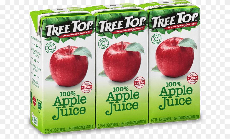 Apple Juice Box Top Of Juice Box, Food, Fruit, Plant, Produce Free Png