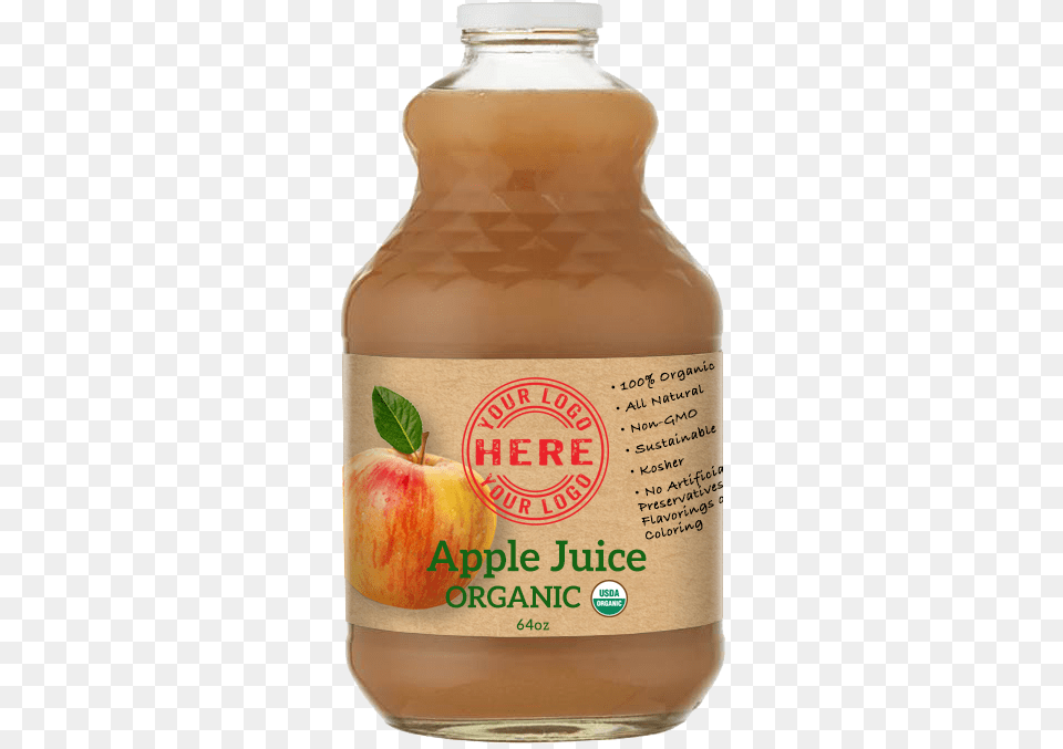 Apple Juice Organic The Natural Products Brands Directory Bottle, Food, Fruit, Plant, Produce Png Image