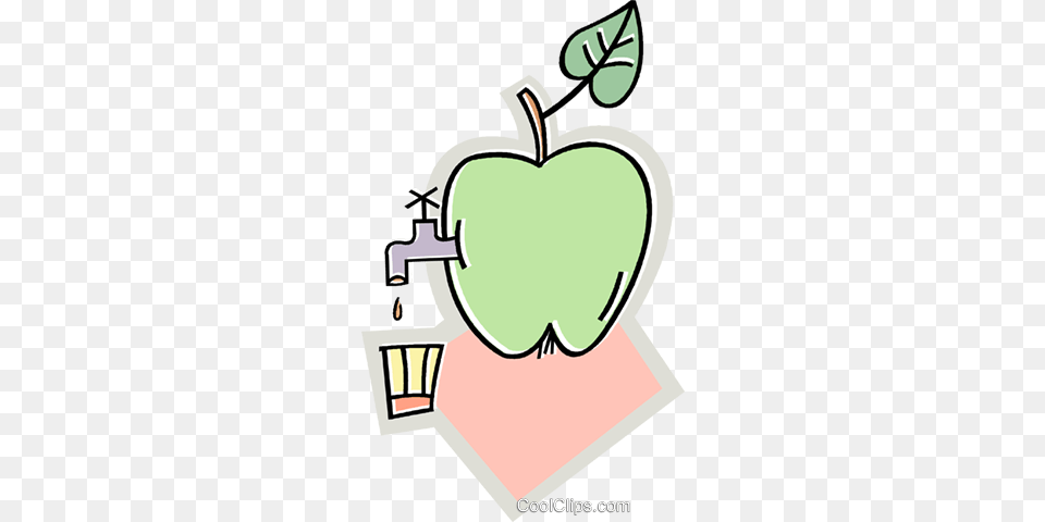 Apple Juice Royalty Vector Clip Art Illustration, Food, Fruit, Plant, Produce Free Png Download