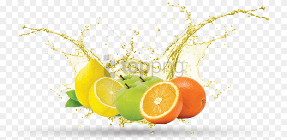 Apple Juice Splash Splash Fruit Juice, Produce, Citrus Fruit, Food, Plant Png