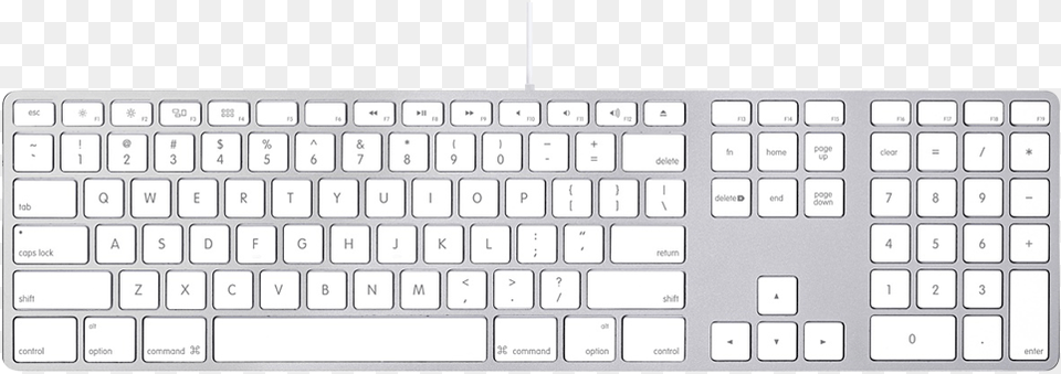 Apple Keyboard With Numeric Keypad, Computer, Computer Hardware, Computer Keyboard, Electronics Png