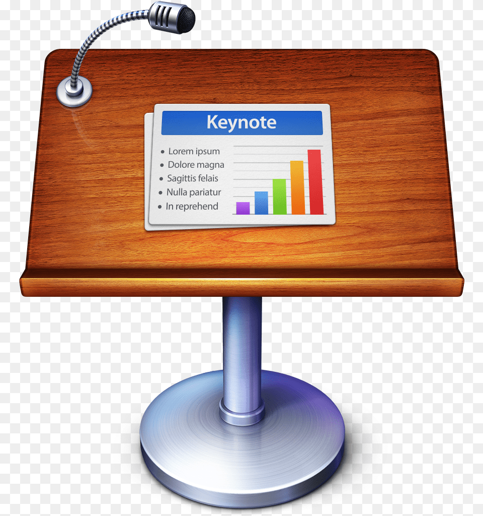 Apple Keynote Icon, Furniture, Table, Wood, Electronics Free Png Download