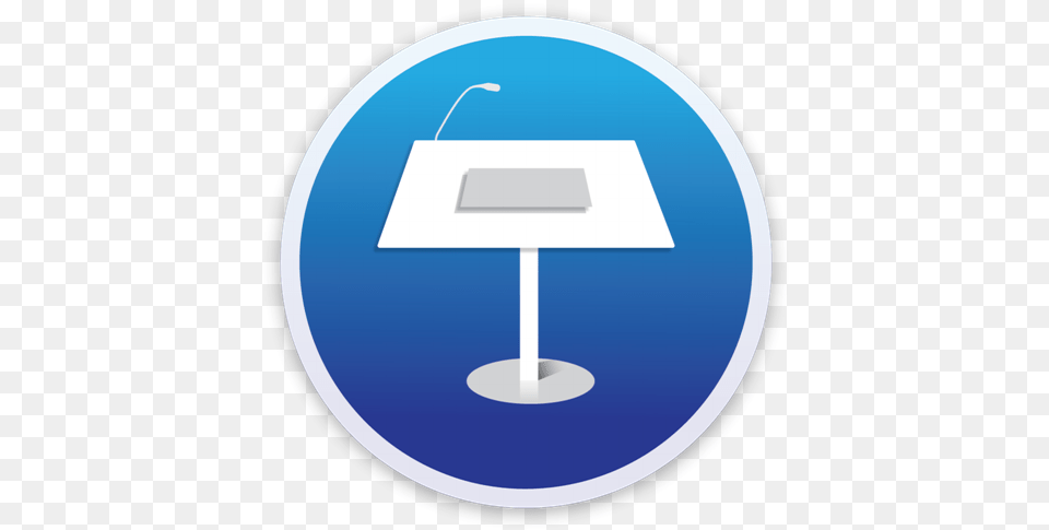 Apple Keynote Icon Podium, Lamp, Furniture, Table, Disk Free Png Download