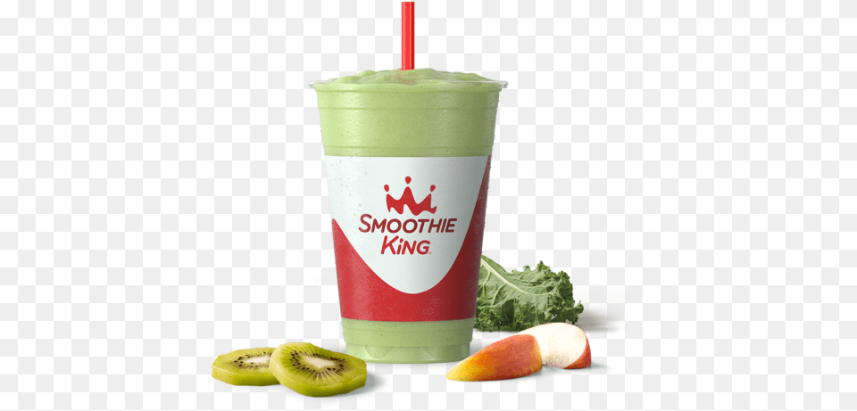 Apple Kiwi Smoothie Hiit Fit Smoothie King, Beverage, Juice, Food, Fruit Free Png