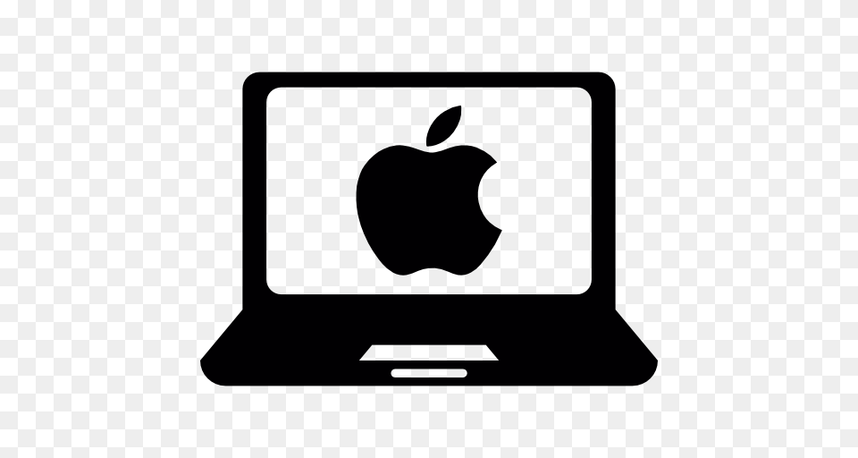 Apple Laptop Computer, Pc, Electronics, Stencil, Fruit Free Png Download