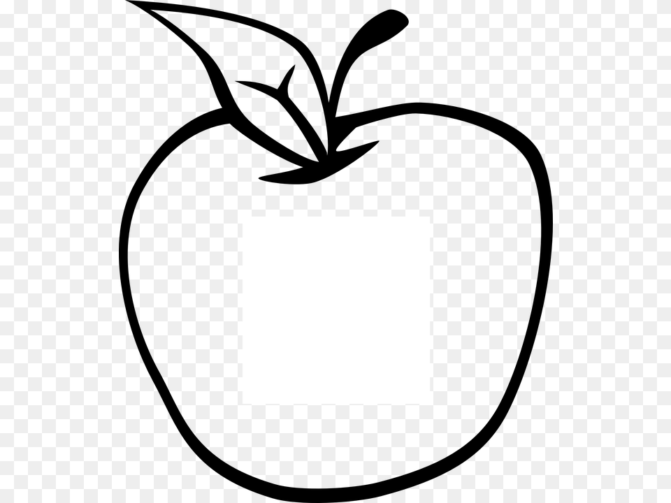 Apple Leaf Clipart Black And White Clip Art Images Png