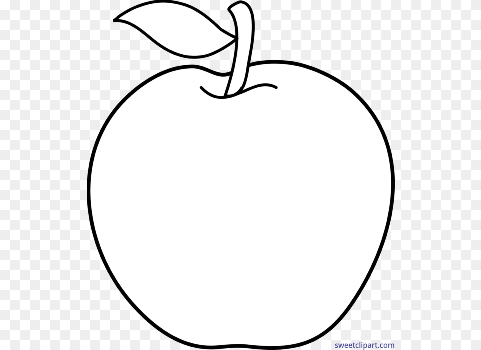 Apple Lineart Clip Art, Plant, Produce, Fruit, Food Png