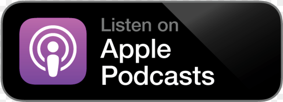 Apple Listen On Apple Podcasts Logo, Text Png Image