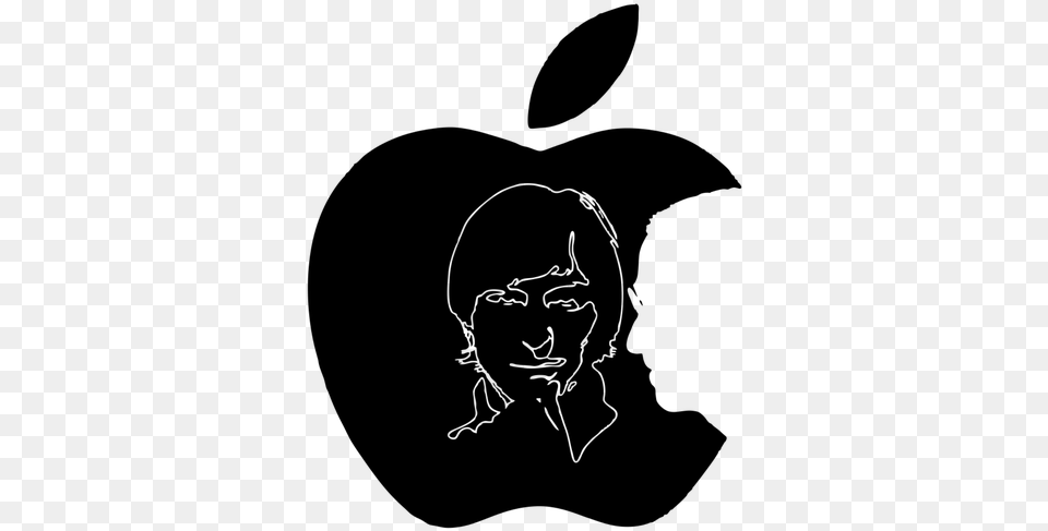Apple Logo, Gray Free Transparent Png