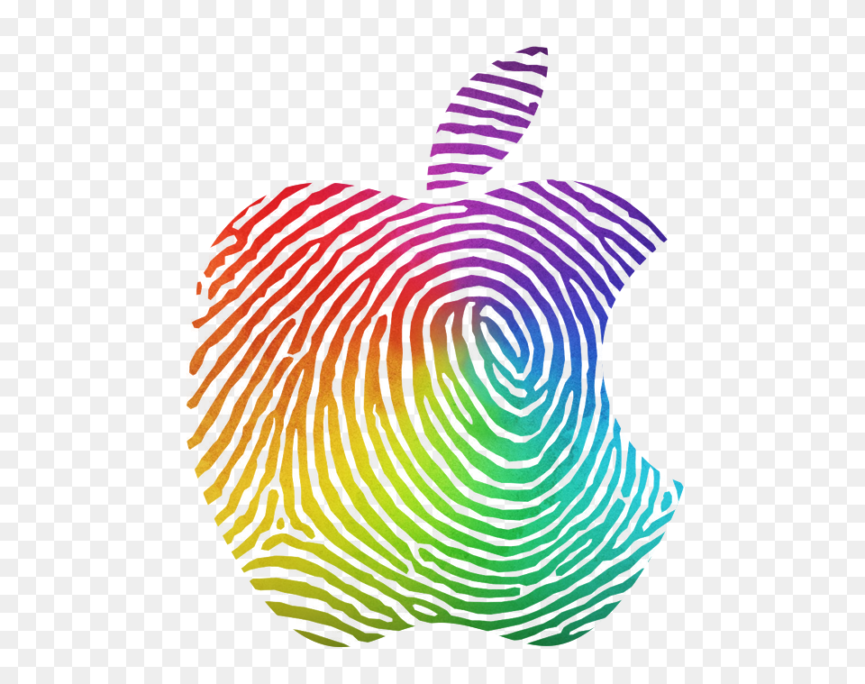 Apple Logo Background Fingerprint, Canvas, Art, Dye, Modern Art Free Png Download