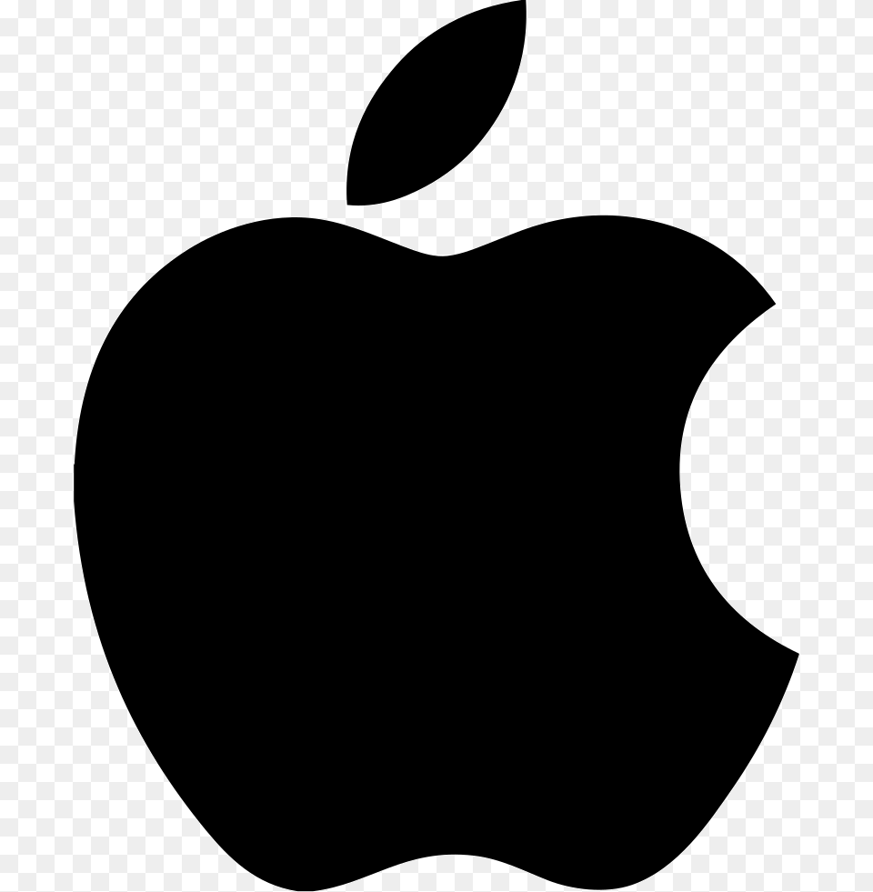 Apple Logo Black Clipart Clip Art Apple, Stencil, Symbol, Animal, Mammal Free Png