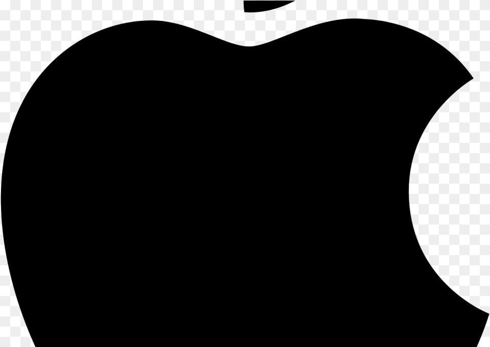 Apple Logo Black Heart Heart, Gray Free Png