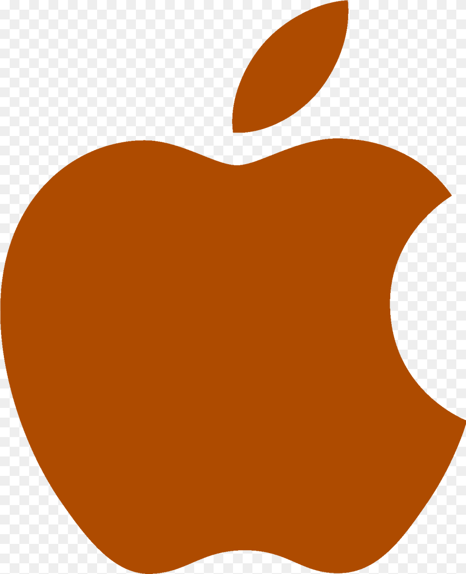 Apple Logo Brown, Plant, Produce, Fruit, Food Png