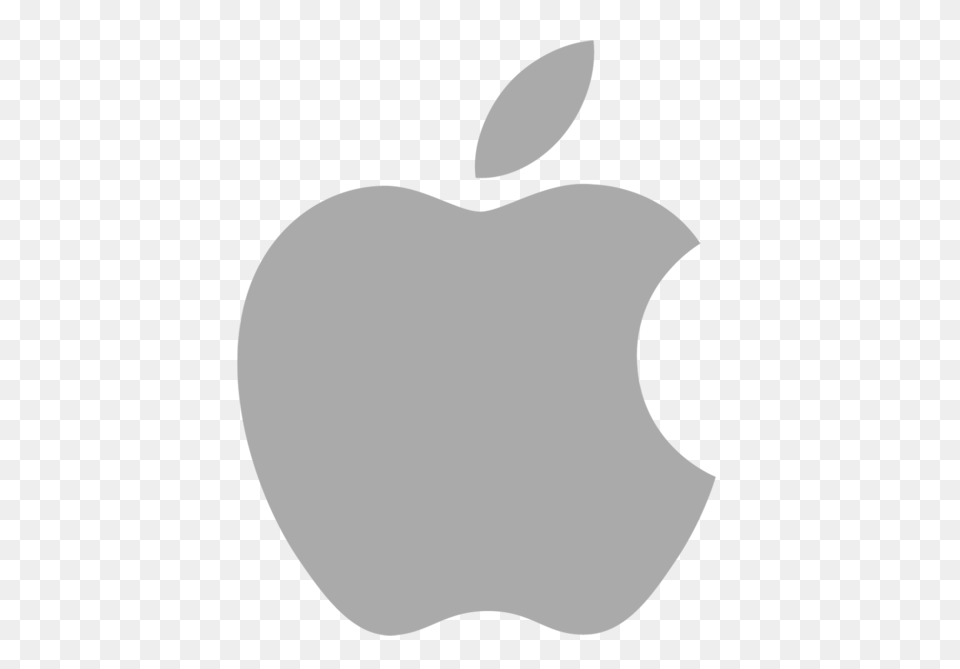 Apple Logo Dark Grey Apple Logo Grey, Food, Fruit, Produce, Plant Free Png