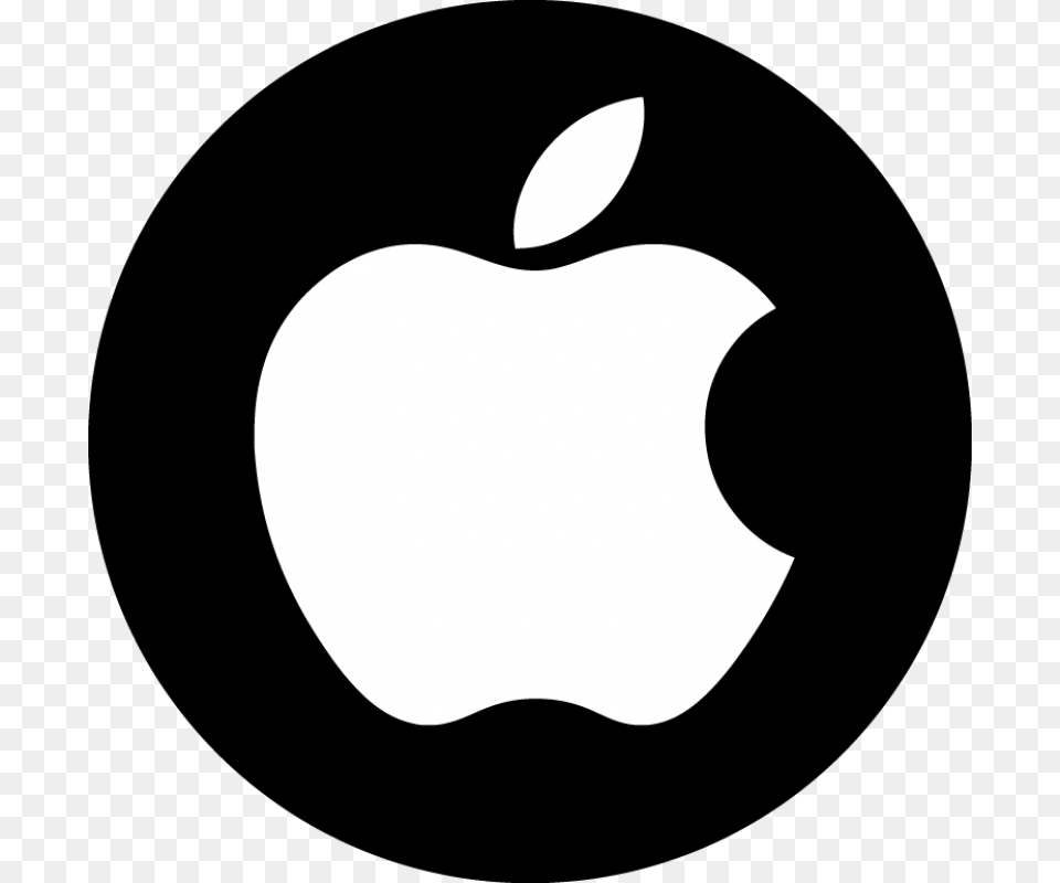 Apple Logo Images Download White Apple Logo, Produce, Food, Fruit, Plant Png Image