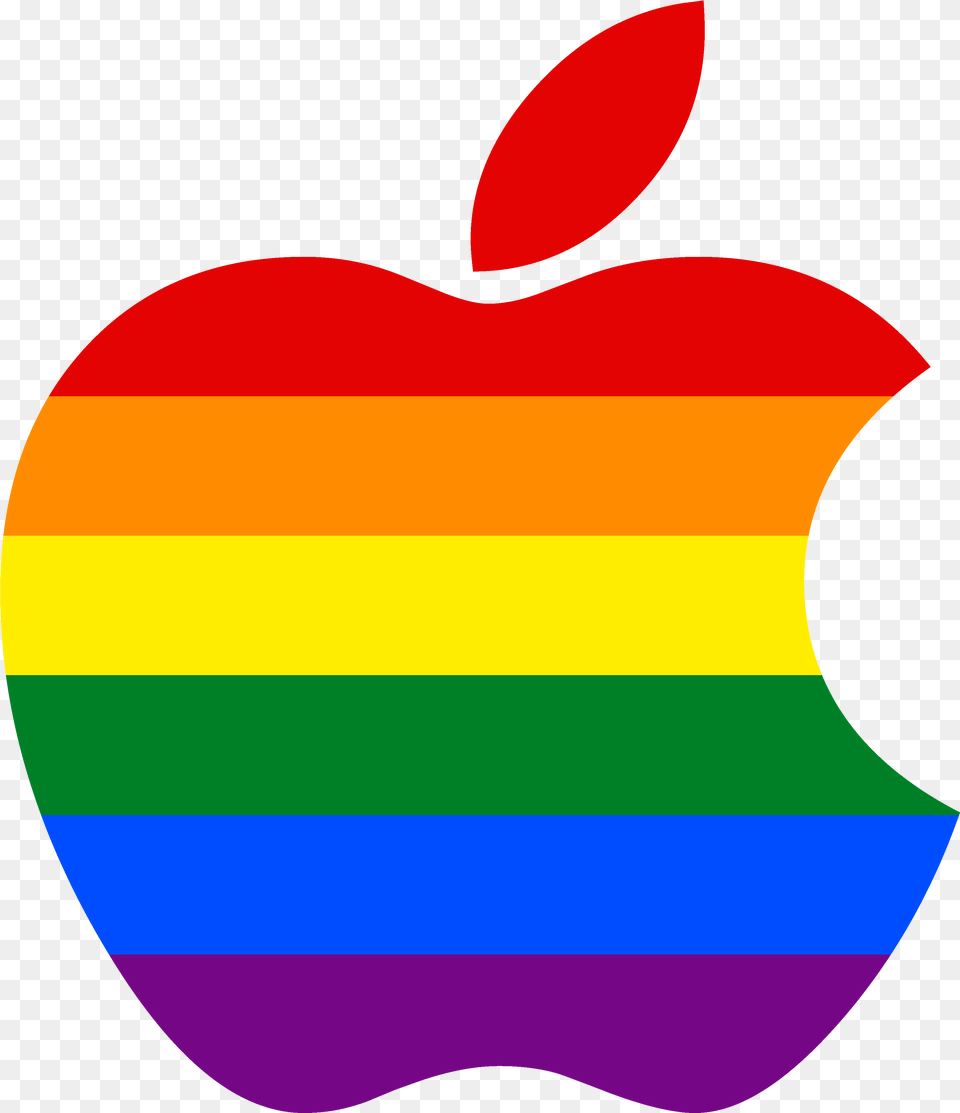 Apple Logo Lgbt S Photo Sharing Apple Color Logo, Food, Fruit, Plant, Produce Png Image