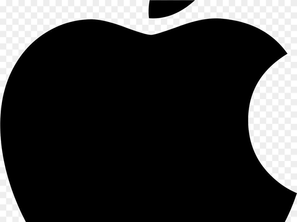 Apple Logo Official Version High Quality Large Apple, Gray Free Png Download