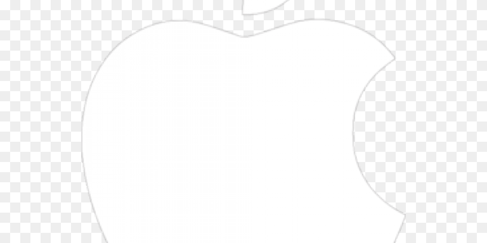 Apple Logo Outline Transparent Background White Apple Logo White, Food, Fruit, Plant, Produce Png Image
