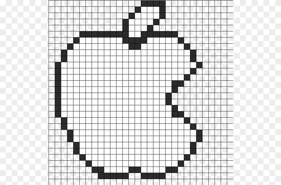 Apple Logo Perler Bead Pattern Sprites Misc Fuse Pixel Art Logo Apple Free Png Download