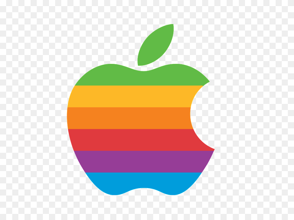 Apple Logo Rainbow, Leaf, Plant, Food, Fruit Free Png