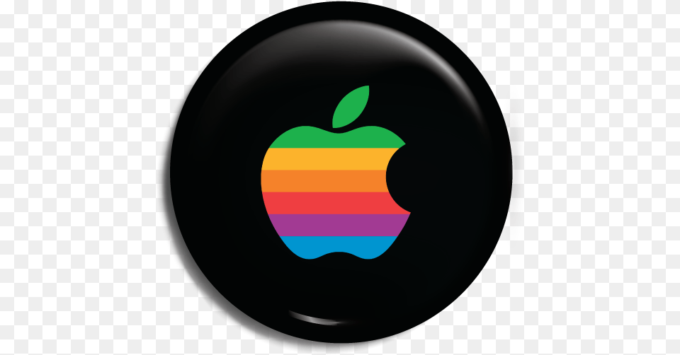 Apple Logo Rainbow Black, Sphere Free Png