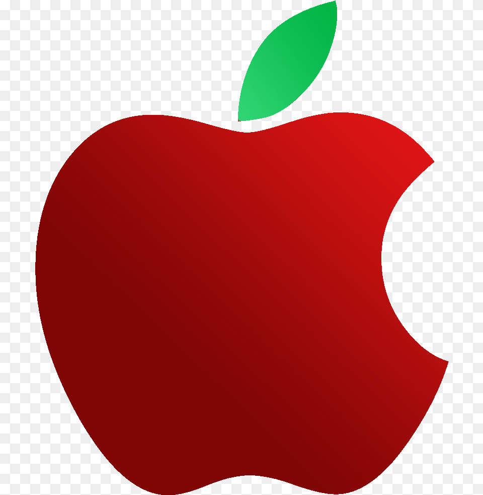 Apple Logo Red Pic Background Real Emblem, Food, Fruit, Plant, Produce Png Image