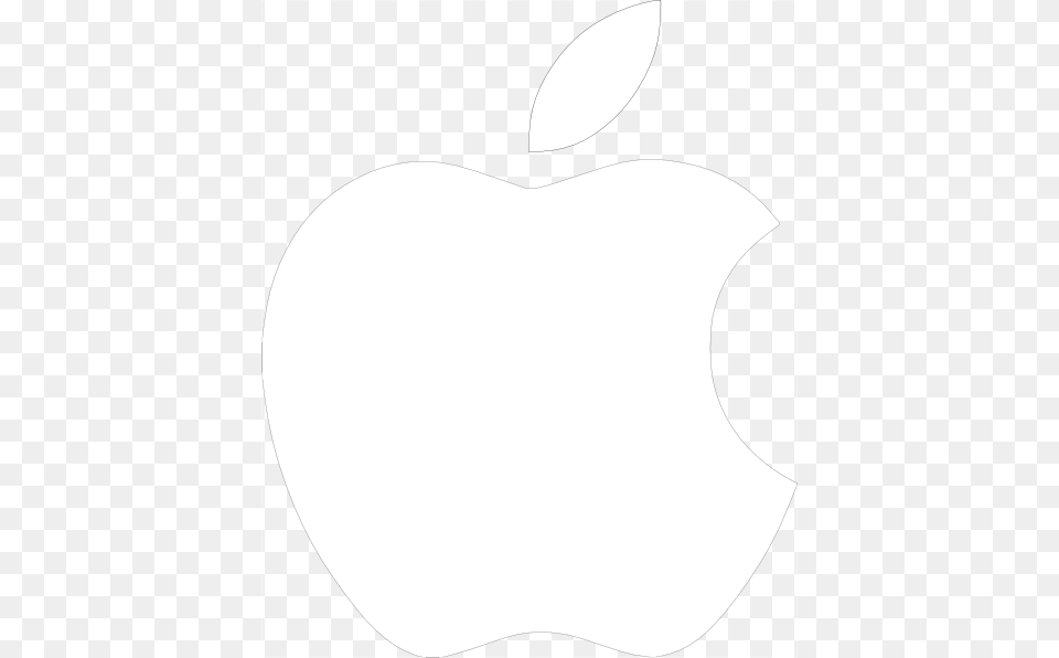 Apple Logo White Clip Art, Food, Fruit, Plant, Produce Png Image