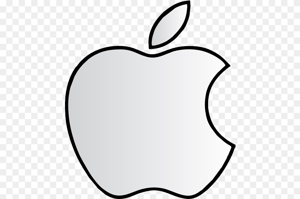 Apple Logo With Steve Jobs Download White Apple Logo, Food, Fruit, Plant, Produce Png
