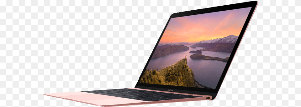 Apple Macbook Gold Rose Gold Macbook Transparent, Computer, Electronics, Laptop, Pc Free Png Download