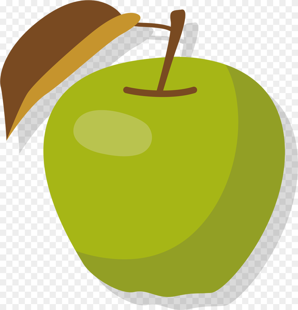 Apple Manzana Verde Clip Art Green Apple Vector Green Apple Illustration, Plant, Produce, Fruit, Food Free Png