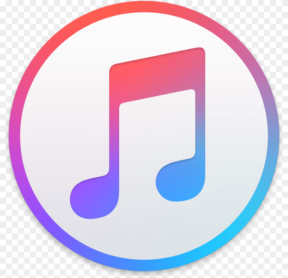 Apple Music Circle Logo Itunes Logo, Sign, Symbol, Text, Disk Png Image