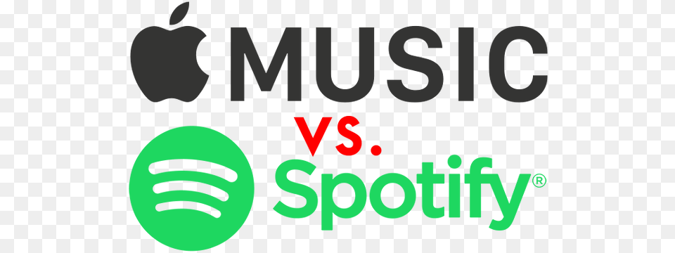 Apple Music Vs Spotify Vs Apple Music, Green, Logo, Light, Text Free Png