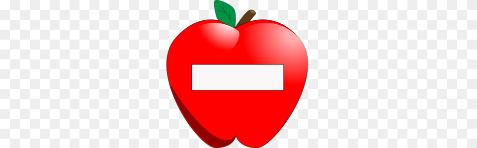 Apple Name Tag Clip Art, Food, Fruit, Plant, Produce Free Png Download