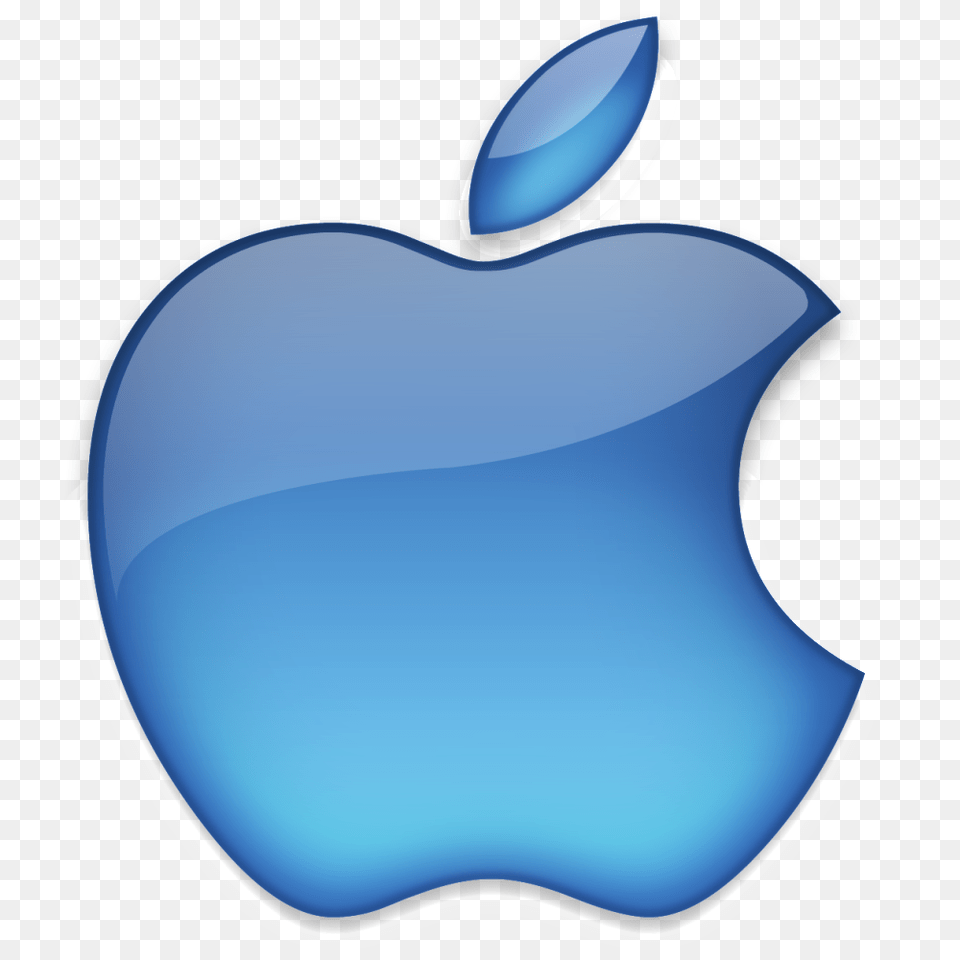 Apple Offical Logo Bluecolor, Food, Fruit, Plant, Produce Png Image