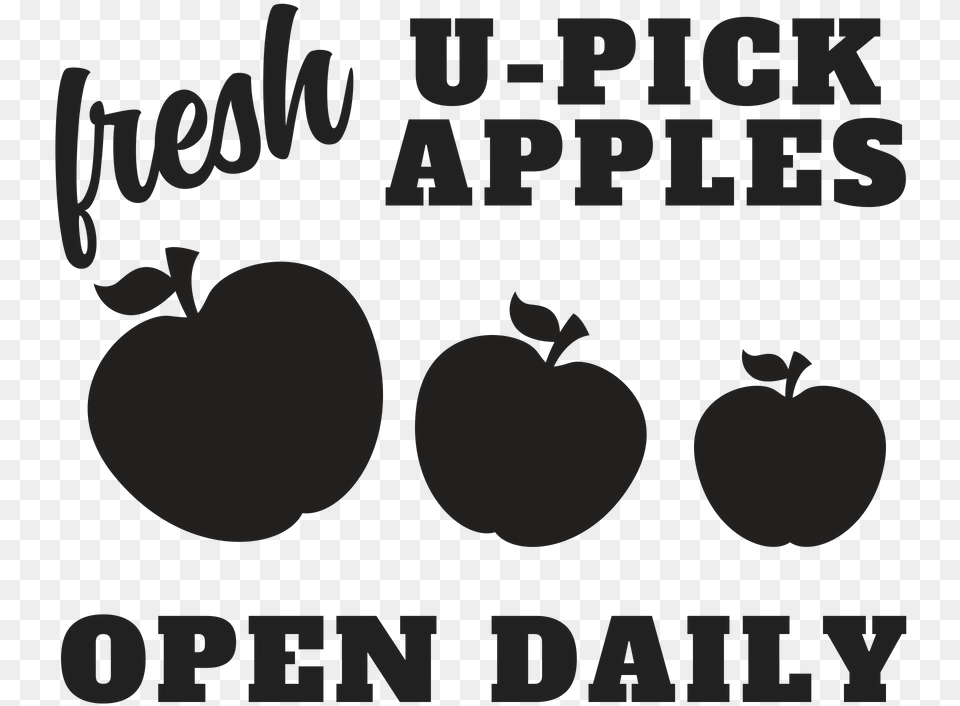 Apple Orchard Stencil File Click The Download Button Apple, Food, Fruit, Plant, Produce Free Png