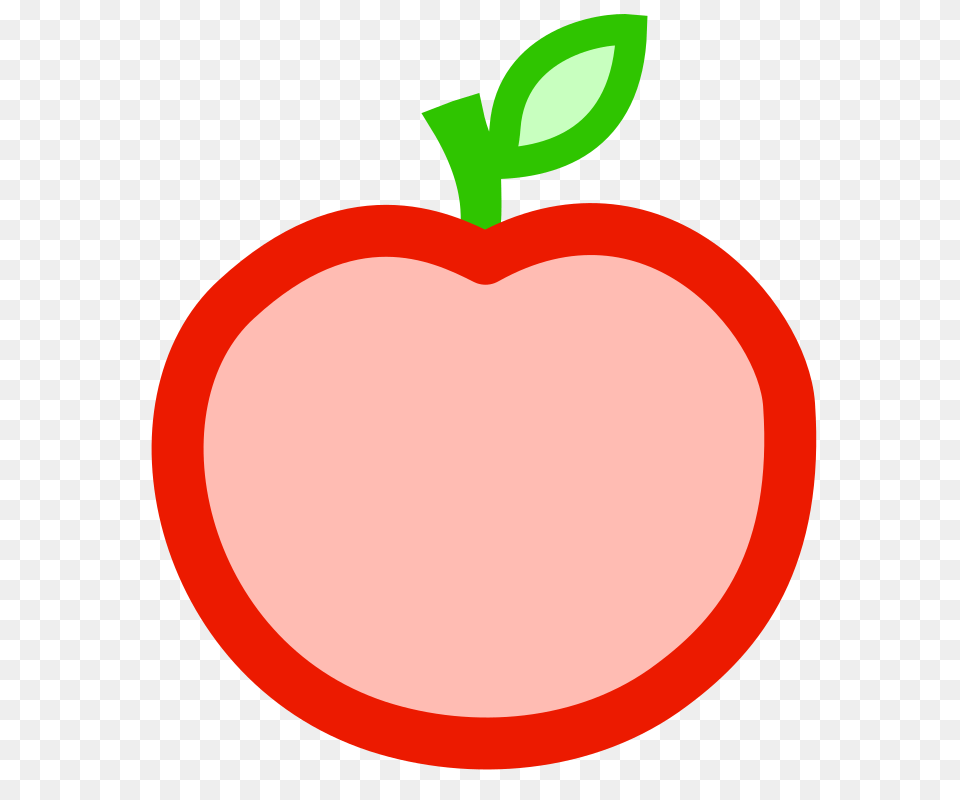 Apple Outline Clipart Cut Open Apple Clipart, Food, Fruit, Plant, Produce Png