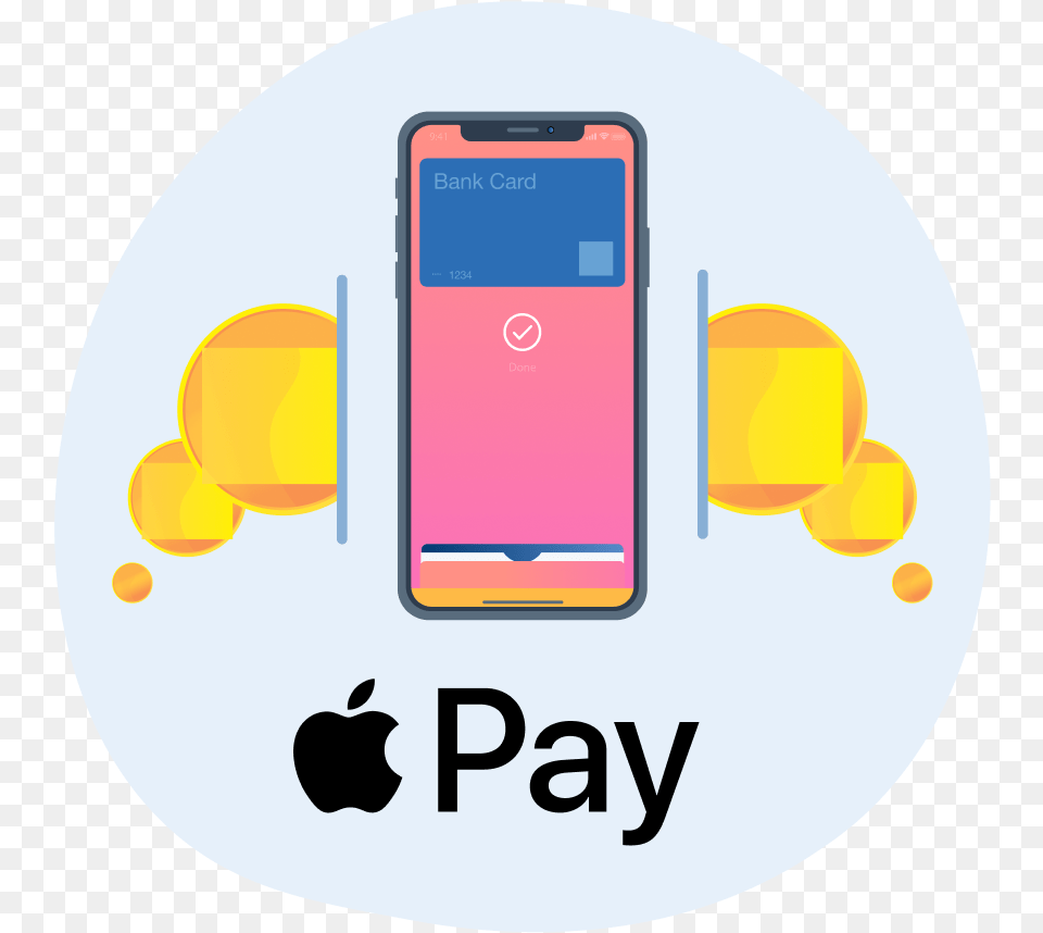 Apple Pay Graphic Design, Electronics, Mobile Phone, Phone, Disk Free Transparent Png