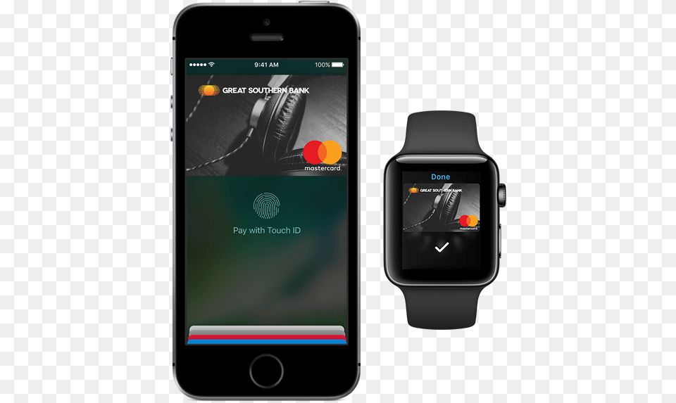Apple Pay Great Southern Bank Apple Pay Watch, Electronics, Mobile Phone, Phone, Wristwatch Png