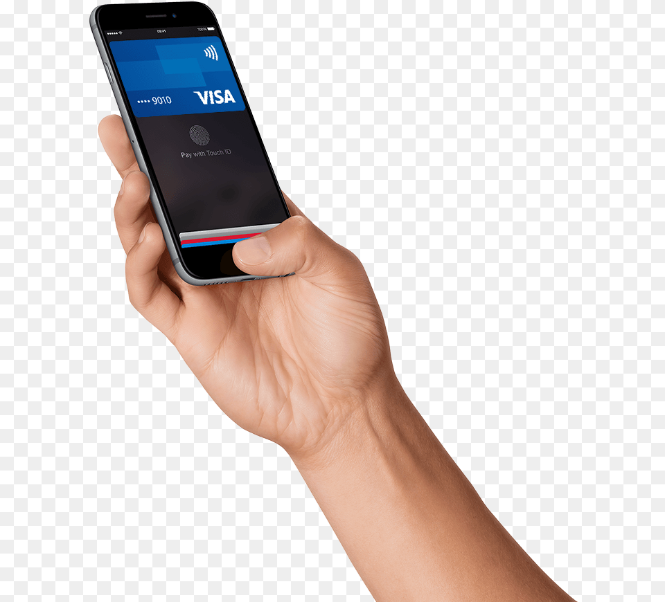 Apple Pay Visa Apple Pay Hand, Electronics, Mobile Phone, Phone, Iphone Free Png