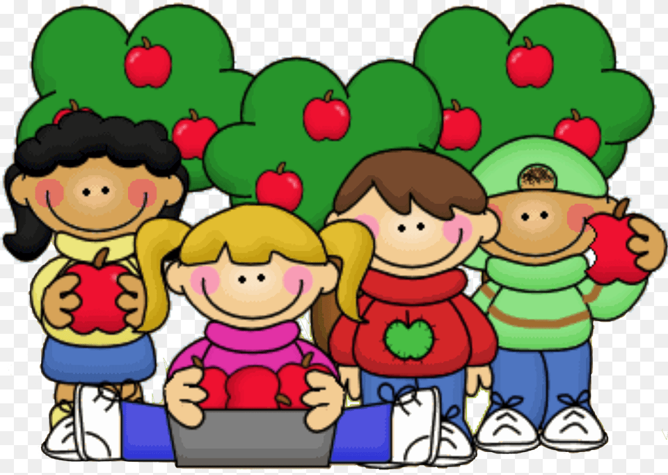 Apple Picking Clipart, Baby, Person, Book, Comics Free Png