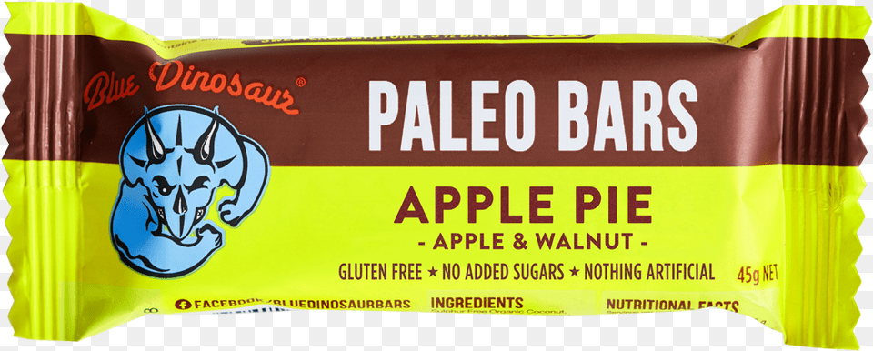 Apple Pie Apple Amp Walnut Paleo Bars Blue Dinosaur Paleo Bars, Food, Sweets, Animal, Cat Png Image