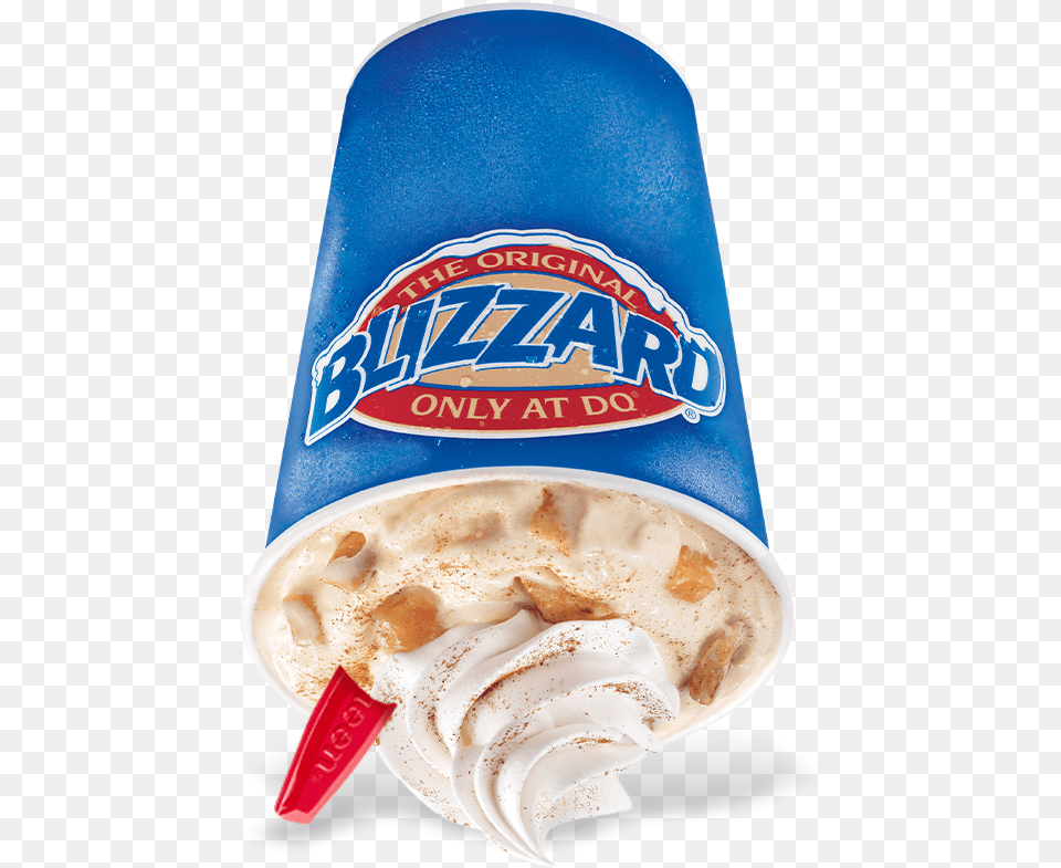 Apple Pie Blizzard Treat Seasonal Dairy Queen Firework Blizzard, Cream, Dessert, Food, Ice Cream Png Image