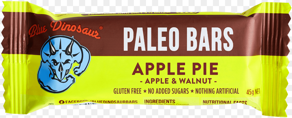 Apple Pie Blue Dinosaur Paleo Bars, Food, Sweets, Animal, Cat Free Png Download