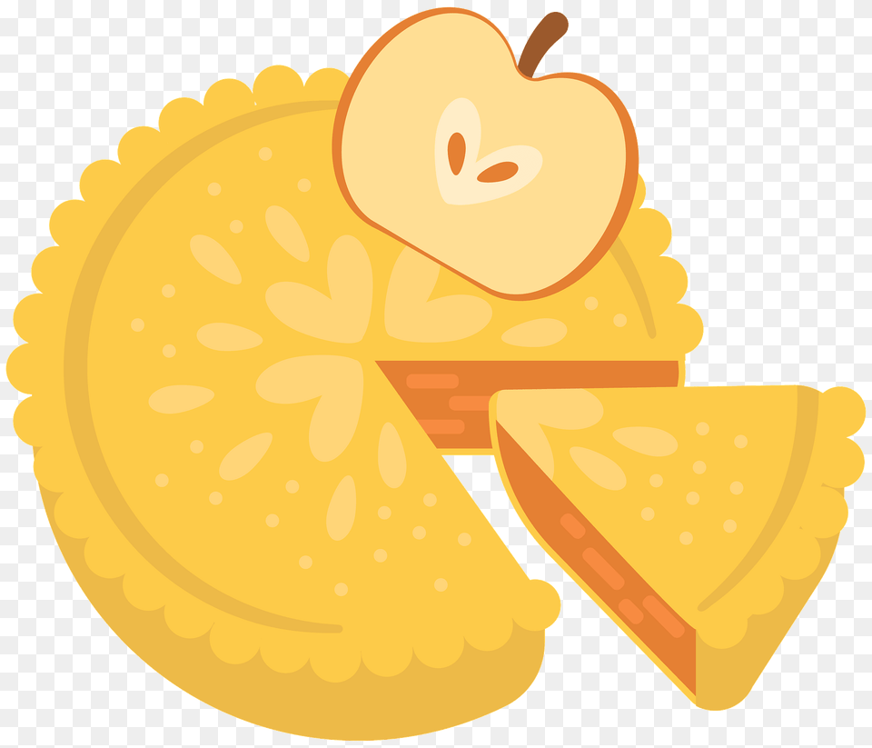 Apple Pie Clipart, Food, Bread, Fruit, Plant Png Image