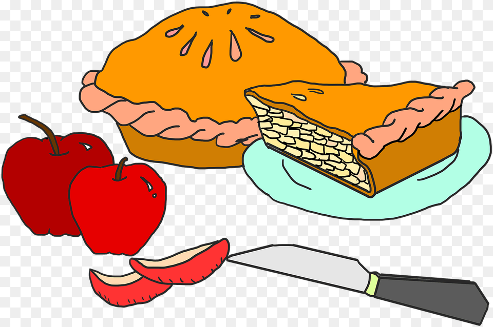 Apple Pie Dessert Apple Pie On Thanksgiving Cartoon, Food, Baby, Cake, Person Png