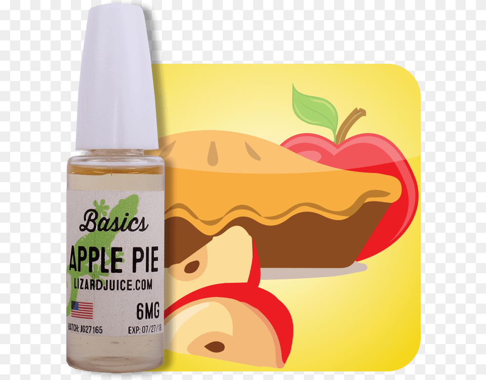 Apple Pie Vape Juice From Lizard Juice Is A Great Nic Apple, Bottle, Cosmetics, Perfume Free Transparent Png