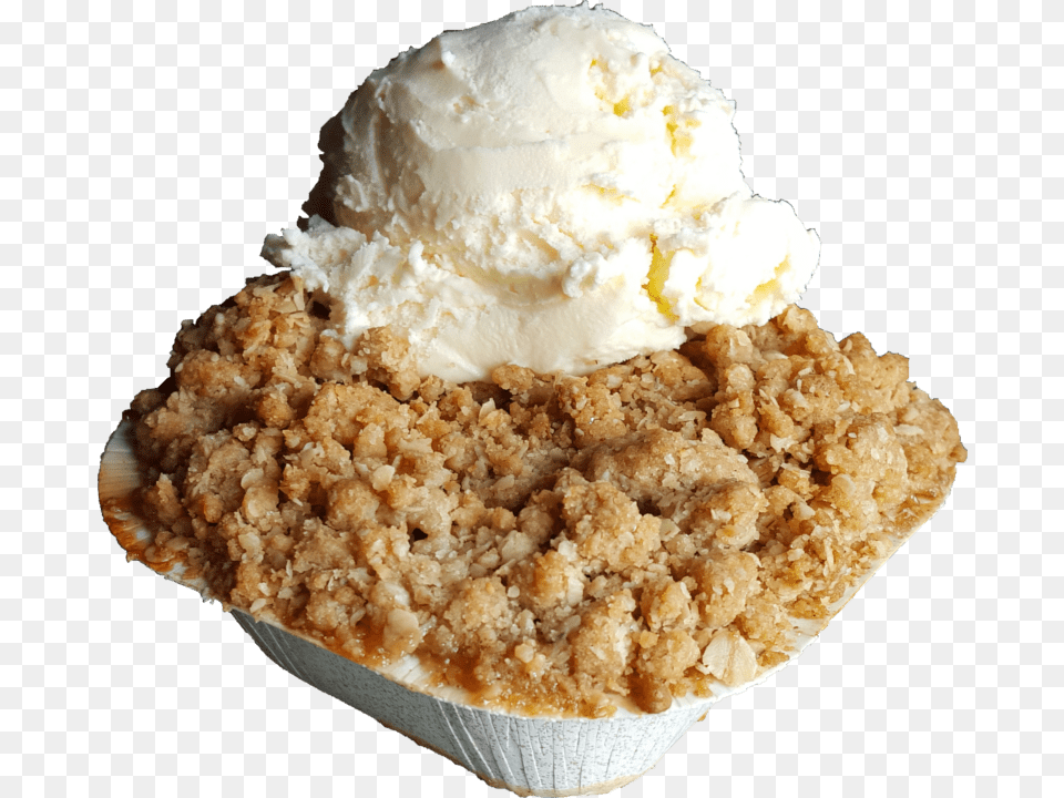 Apple Pie With Ice Cream, Dessert, Food, Ice Cream, Cake Png Image