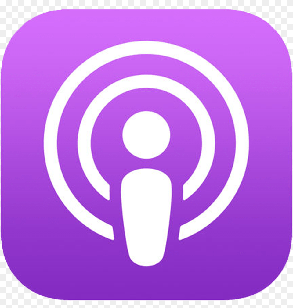 Apple Podcast App Logo, Mat, Mousepad, Purple Free Png