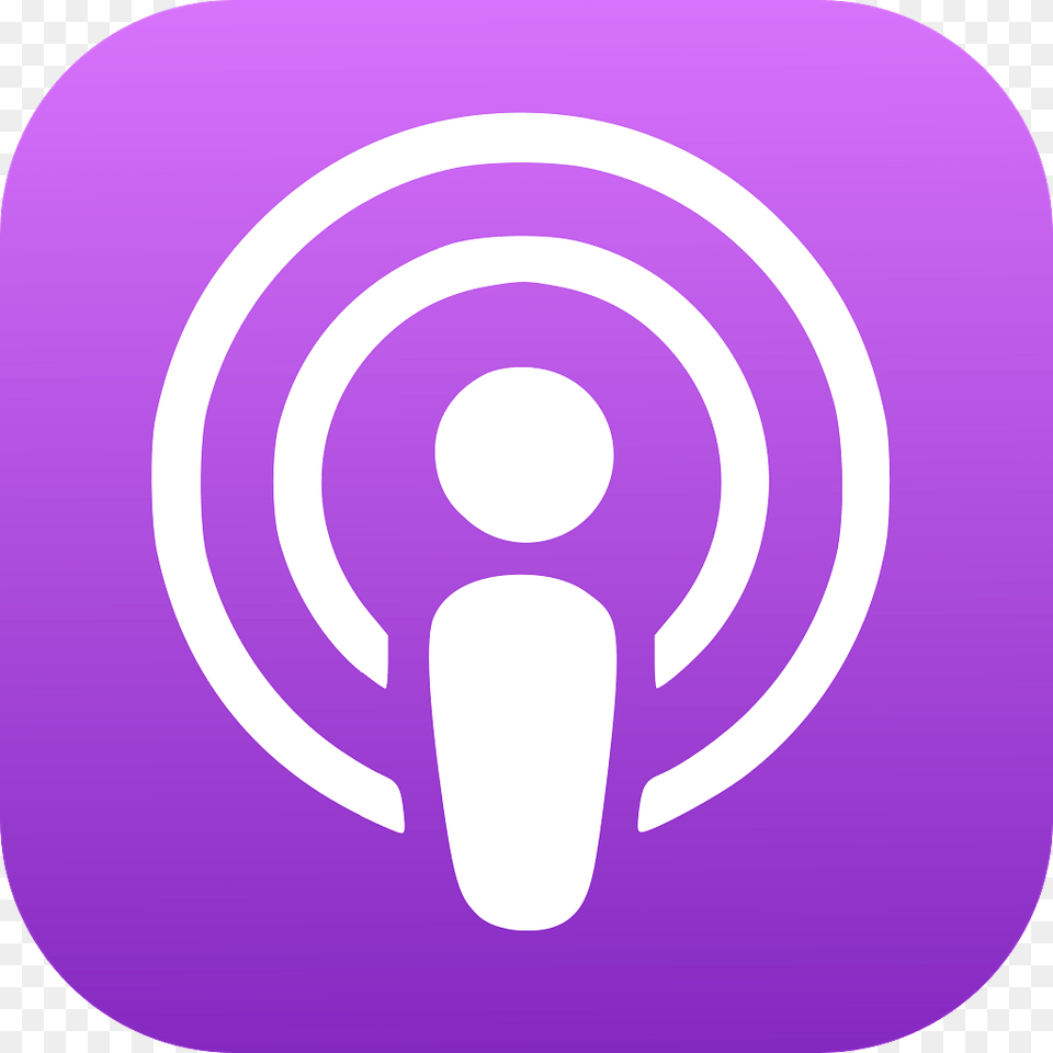 Apple Podcasts Logo Icon, Purple, Spiral Free Png Download